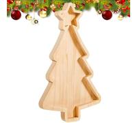 Christmas Platter,Tree Shape Appetizer Board - Wooden Appetizer Tray | for Snack Candy Dessert Cheese Meat Breakfast Coffee Table Kitchen Fireplace Living Room Restaurant Apartment
