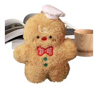 Christmas Plush 9.8 Inch Realistic Gingerbread Man Decoration | Christmas Plush Doll for Living Room Couch Car Bed Boys Girls Adult
