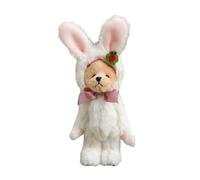 Christmas Plush Bear Toy Holiday Decor Festive Designs For Home Farmhouse Warm And Lovely Feel Kids Playing Toy