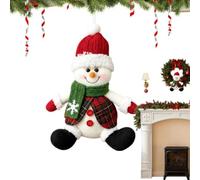 Christmas Plush Decorations Featuring Santa Claus, Snowmen, Reindeer | Decorationsplush Pendant For Window Door Wall Stair Home Office Holiday Party