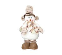 Christmas Plush Decorations | Festive Large Santa Elk Toy,Standing Christmas Figurines Stuffed Animal Toy Doll with Retractable Spring Legs for Home Christmas Decorations
