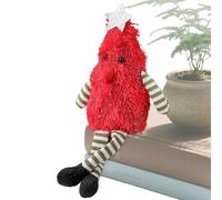 Christmas Plush Doll - Plush Ornaments Christmas Tree Shape Figurines for Home Decor - Soft Festive Light Up Figure Decor for Office Desktop Home Table Centerpiece Fireplace School Classroom