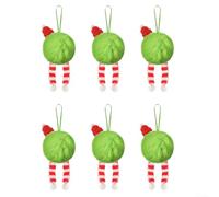 Christmas Plush Ornaments, Christmas Plush Ball Decor For Hanging On Christmas Trees, Mantels, Or Any Desired Location(A)