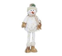 Christmas Plush Ornaments Tabletop Shelf Festival Decorations Xmas Cartoon Snowman Doll with Telescopic Legs Christmas Dolls Decorations Xmas Cartoon Snowman Doll with Telescopic Legs Tabletop Shelf