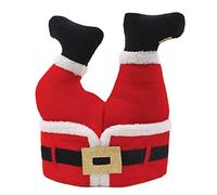 Christmas Plush Red Santa Claus Legs Hat Xmas Santa Hat Novelty Christmas Fancy Dress Hats Santa Claus Hat Christmas Party Decoration