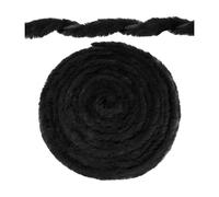 Christmas Plush Ribbon Roll - Soft 5ft Holiday Trim Strip, 5x150cm Size, 80g | Festive Ribbon Decoration For Christmas Tree, Table, Mantelpiece, Wreaths, Staircase, Boots, Ponchos, Hats, Bags, Party P