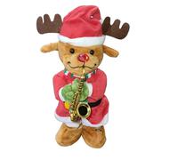 Christmas Plush Toy with Smart Sensor Activation, Music & Motion for Holiday Home Decor, Interactive Dance Party Entertainment for Kids and Family