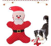 Christmas Plush Toys for Dogs - Soft Toys for Pets,Interactive Brain Stimulation, Chew and Fetch Toy, Cute Christmas Theme Dog Toy