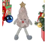 Christmas Plush Toys, Plush Caricature, Festive Figure Soft, Comfortable Fabric Construction, Lightweight Decorative Design, Perfect for Travel Home, 3