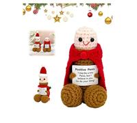 Christmas Plushies Positive Dick Doll with PositiveMessages,Cute Positive Energy Handmade Crochet Dick Doll Gift,Fun Xmas Decor Gifts for Boyfriend/Husband