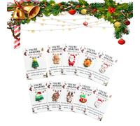 Christmas Pocket Emotional Hug, 10PCS Mini Resin Pocket Hugs with Holiday Cards, Holiday Pockets Hugs, Tiny Cute Festive Tokens of Love & Kindness, Spread Christmas Cheer (3 Sets)