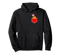 Christmas Pocket Santa Sun Conure For Parrot Birds Lovers Pullover Hoodie