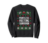 Christmas Pointless Meeting Survivor Ugly Office Sweatshirt