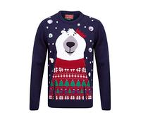Christmas Polar Jumper Mens Jumper - Navy