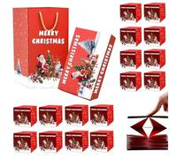 Christmas Pop-up Box - Foldable Christmas Money Bounce Box - Reusable Bouncing Case for Red Envelope Souvenirs Children Graduation Events Wedding Gatherings Adults