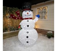 Christmas Pop Up Lighted Snowman 180cm with 200 White LED's