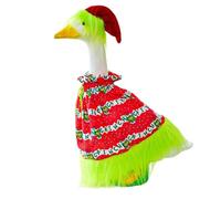 Christmas Porch Goose Outfits Santa Hawaiian Goose Outfit For Patio Yard Outdoor Decoration