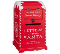 Christmas Post Box - But First, Write a Letter to Santa and Send It to His Home in Lapland via This Christmas Post Box - 95% MDF, 5% Iron - 23 x 23 x 39cm (Approx.)