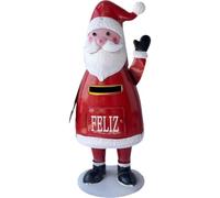 Christmas Post Box Cute Cartoon Santa Claus Mailbox Red Mail Box Letter Box for Desktop Decoration Home Decor