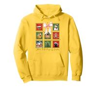 Christmas Postage Stamps Postal Men Women Kids Retro Xmas Pullover Hoodie