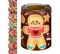 Christmas Poster Board Border - 10 m Christmas Wall Decoration - Festive Border Decor Blackboard for Photo Frame Classroom School Office Church Library Kindergarten