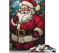 Christmas Posters Green Puzzle for Adults 1000 Pieces Puzzle Adult Jigsaw Puzzle Brain Teaser Game 300pcs (40x28cm)