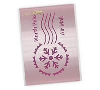 Christmas Postmark Stencil - North Pole Mail Reusable Craft/Airbrush Template