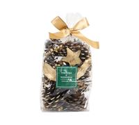 Christmas Potpourri Scented Bag Home Fragrance Natural Dried Botanicals Ready to Gift - Long-Lasting Aroma for Bedroom, Wardrobe, Living Room (Forest Pine)