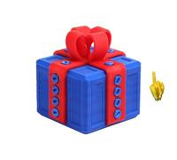 Christmas Prank Gift Box, Middle Finger Surprise Gift Box, Annoying Funny 3D Printed Screw Boxes, Annoying Boxes with Middle Finger, Stress Relief Prank Present for Friends Coworkers