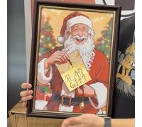 Christmas Prediction Magic Tricks The Chosen Card Appearing and Printed on Picture Close-up Festival Magic Illusions Gimmicks Mentalism Props