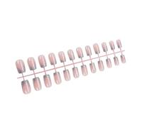 Christmas Press On Nails With Snowflakes Glittering False Nails French Tip Nails Art For Fashion Individuals 24Pcs