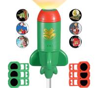 Christmas Projector Indoor Rocket Shape USB Plug and Play LED Lamp | Holiday Projector Light for Home Bedroom Ceiling Wall Party Holiday Dorm Hotel Green
