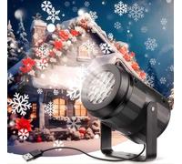 Christmas Projector LED Lights,Projector Lamp Waterproof Projection Light Snowflake Snowman Christmas Tree Light for Christmas Xmas Party Decorations Garden Indoor & Outdoor