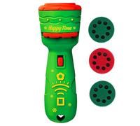 Christmas Projector Light Christmas Flashlight Projector for Kids 24 Patterns Christmas Projector Lamp 4.5in Educational Learning Kids Projector with 3 Slide Christmas Decorations Outdoor Green