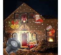 Christmas Projector Lights Outdoor Santa Claus Landscape Waterproof Rotating Led Stage Spotlight Xmas Gifts Projector Lamp for Garden Use