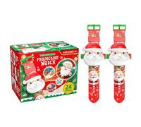 Christmas Projector Wrist Watch for Kids, Adjustable Projection Watch Digital Screen, 24 Realistic Patterns, Fun Sleep Story Projector for Stocking Fillers & Eve Box Gifts (2pcs)