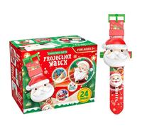Christmas Projector Wrist Watch for Kids, Adjustable Projection Watch Digital Screen, 24 Realistic Patterns, Fun Sleep Story Projector for Stocking Fillers & Eve Box Gifts (1pc)
