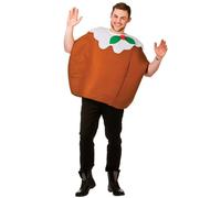 Christmas Pudding Costume Adults Fancy Dress Party One Size