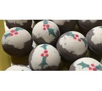Christmas Pudding Round Bath Bomb