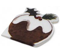 Christmas Pudding Shaped Paper Napkins - Pack of 24