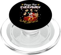 Christmas Pugs For Everybody Santa's Sleigh Pug Dog lover PopSockets PopGrip for MagSafe