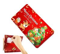 Christmas Pull Money Box - Foldable 10 Slots Festive Holder | Pull Out Cash Box | for Children Birthday Festival Proposal Valentines Men Friends Adults Women Kids