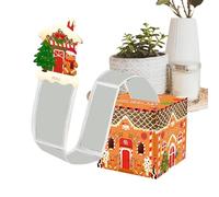 Christmas Pull Out Holder | Gingerbread House For Christmas DIY Silver Drawer Box | For Birthday Valentine's Day Boys Girls Family Women