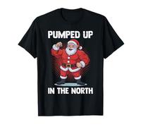 Christmas Pumped UP in The North Funny Gym T-Shirt