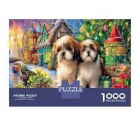 Christmas Puppies 1000 Piece Jigsaw Puzzles for Adults Puzzle Games Gift Giving 70x50cm/1000pcs