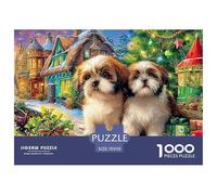 Christmas PuppiesExpert-Level Jigsaw Puzzles for Adults A 1000-Piece (Advanced) Set of Seemingly Impossible, Hard, And Extremely Difficult Challenging Puzzle Educational Games - The Ultimate Test And