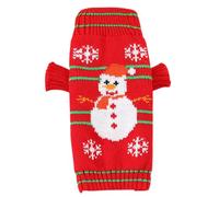 Christmas Puppy Sweaters - Christmas Soft Dog Sweater Warm Dog Shirts | Snowman Knitted Cloth Breathable Pet Accessories for Small Dogs & Cats