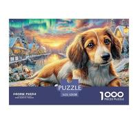 Christmas PuppyPremium 1000-Piece Jigsaw Puzzles for Adults Offering A Challenging Educational Games Experience - A Perfectly Suited Gift for Adults And Kids Age 12 Years And Up to Explore Together 5