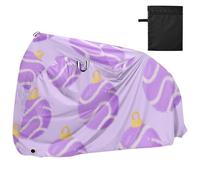Christmas Purple Balls Waterproof Bike Covers Outdoor with Lock Holes Uv Resistant Indoor Outdoor Storage Road Bike Cover Fits for Most kit para bicicleta eléctrica