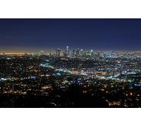 Christmas Puzzle 500 Pieces California City Lights at Night in Downtown Los Angeles, Southern California, USA 52x38CM